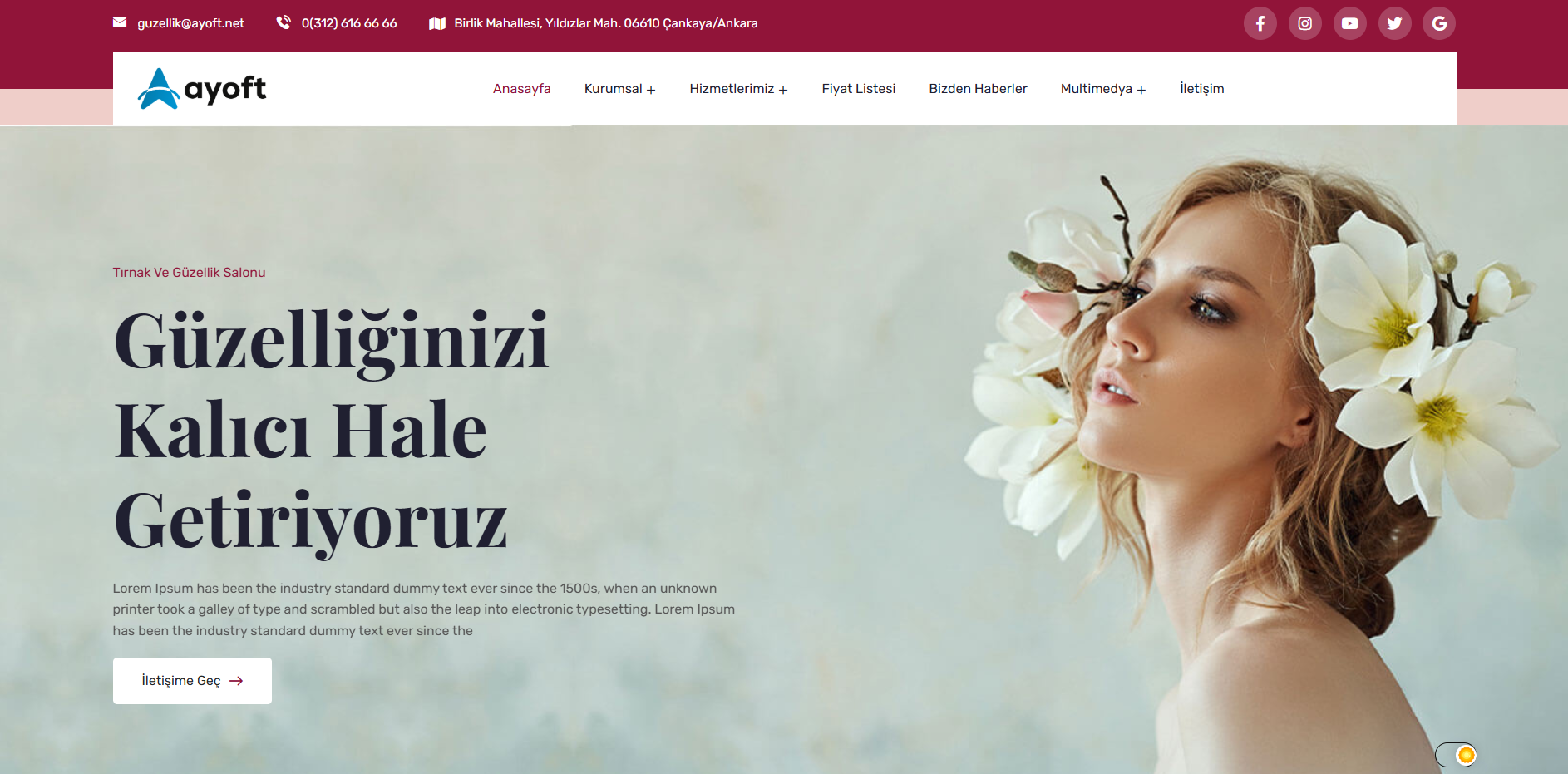 Güzellik Salonu Demo 1